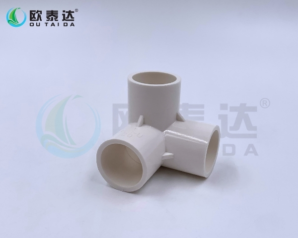PVC 3D three-way fitting