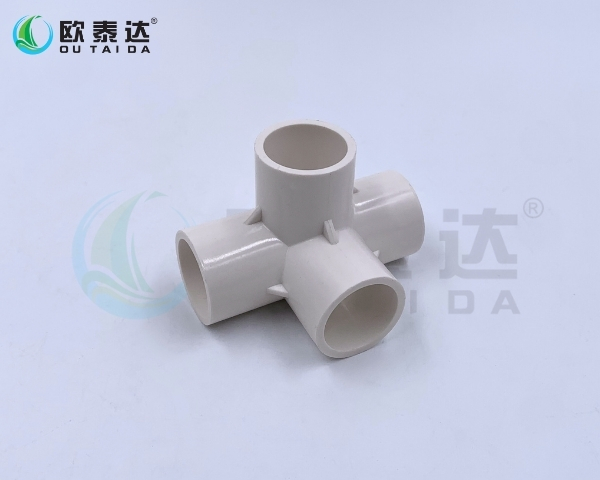 PVC 3D four-way fitting
