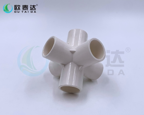 PVC 3D six-Way fitting