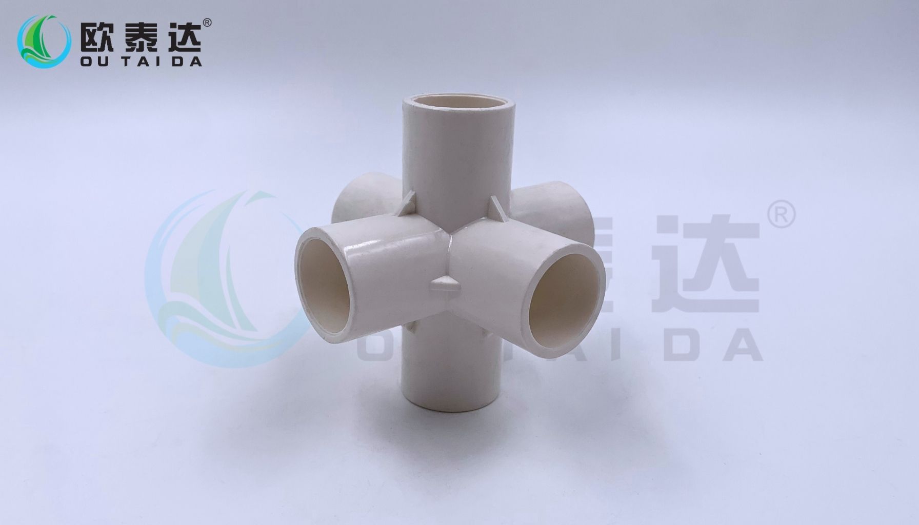 PVC 3D six-Way fitting