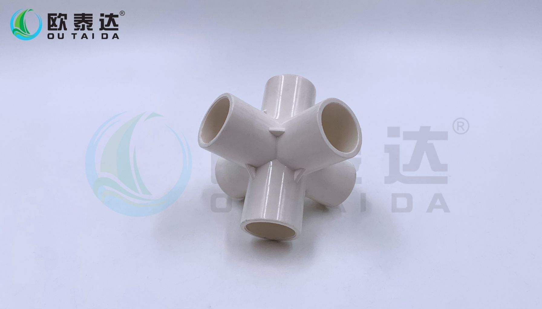 PVC 3D six-Way fitting