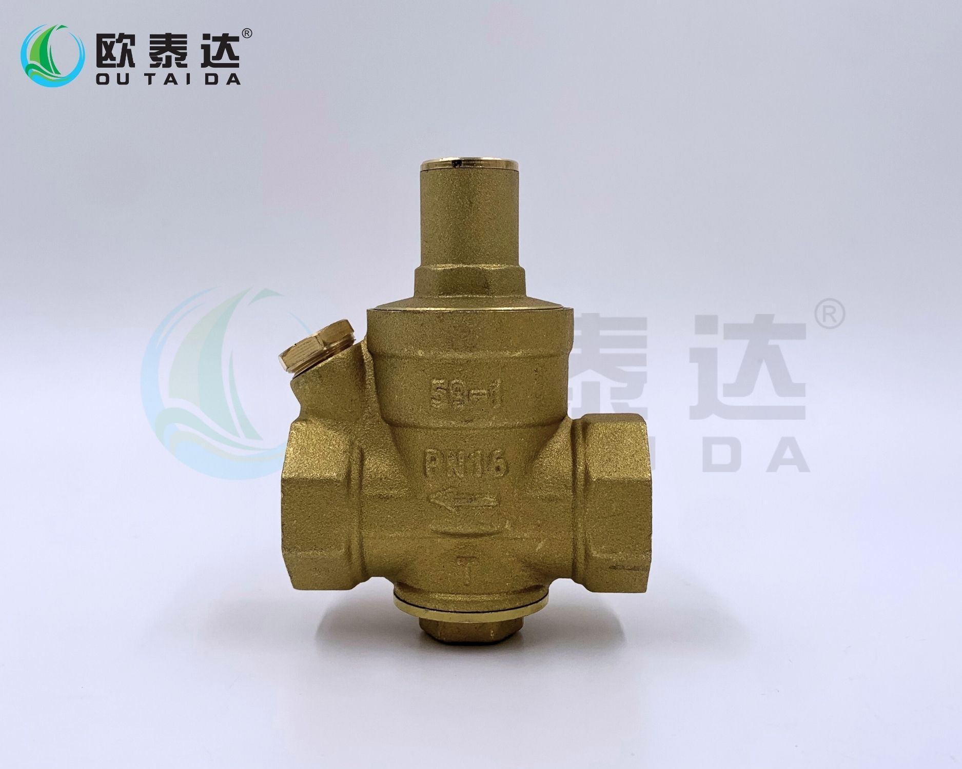 Brass pressure reducing valve