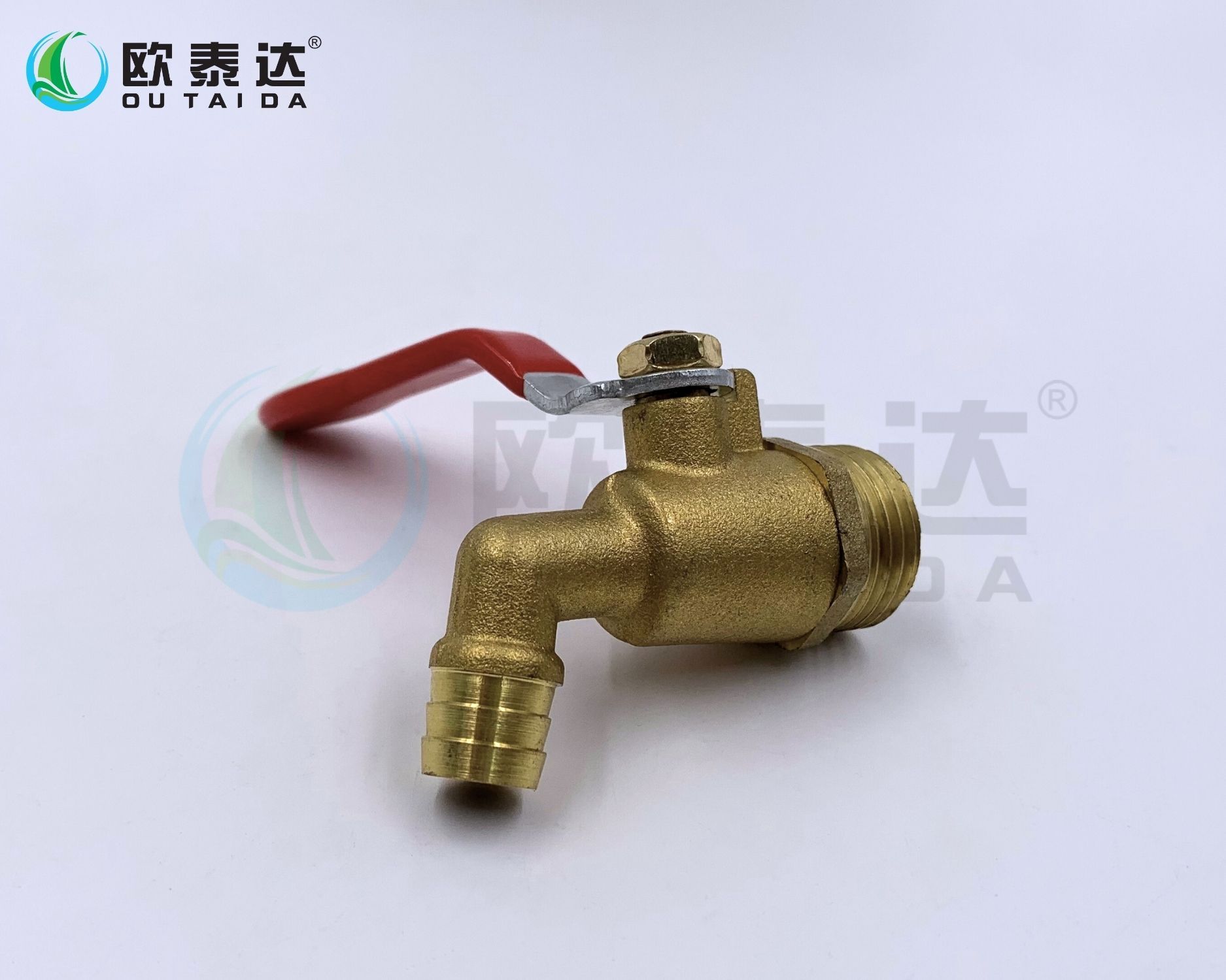 Brass hot water tap
