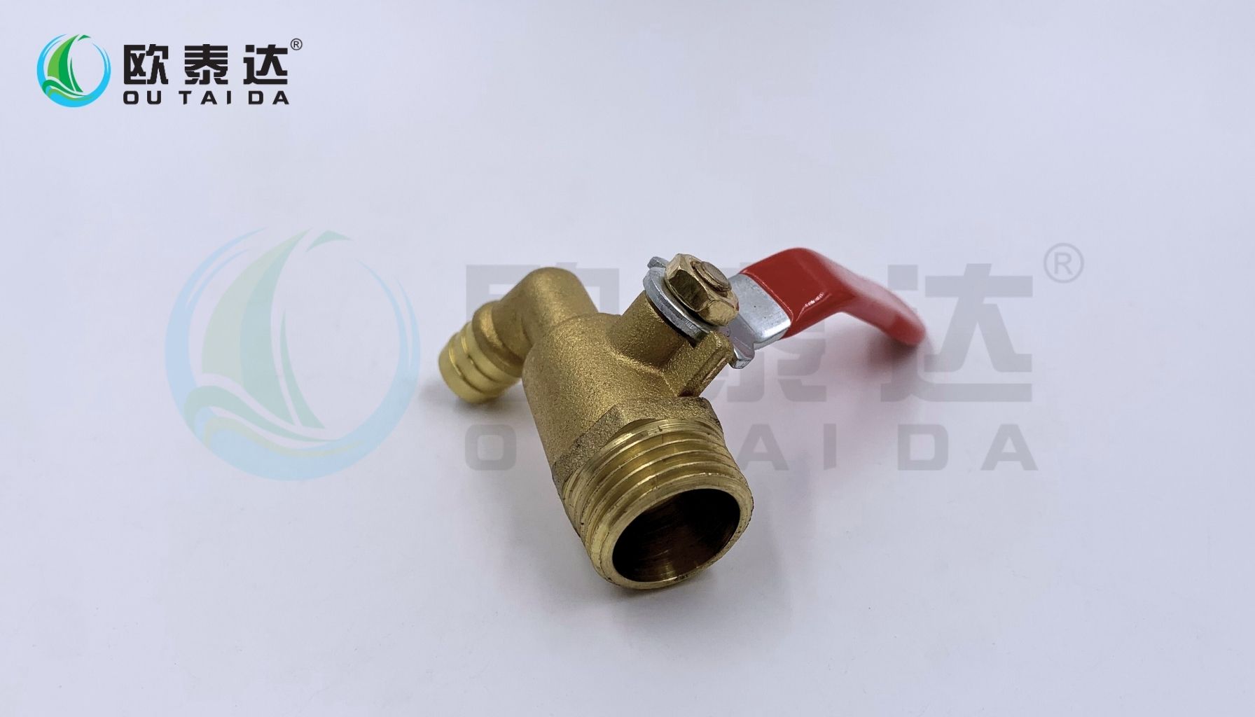 Brass hot water tap