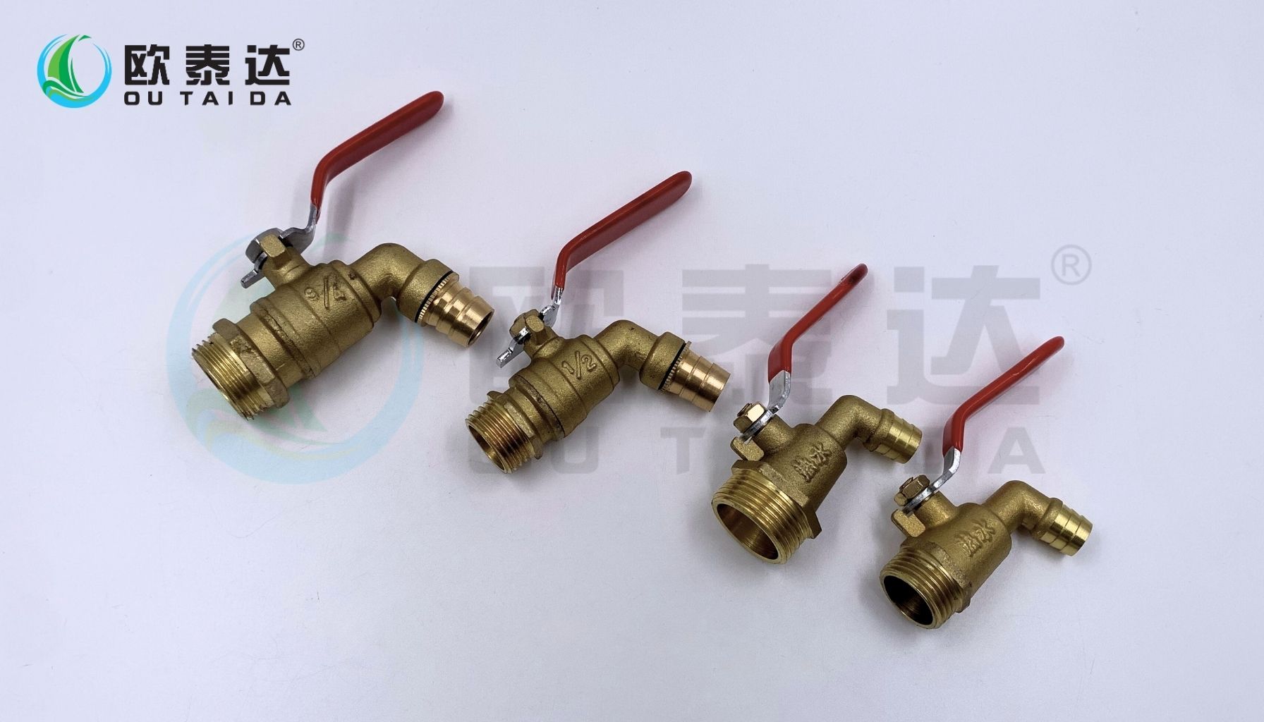 Brass hot water tap