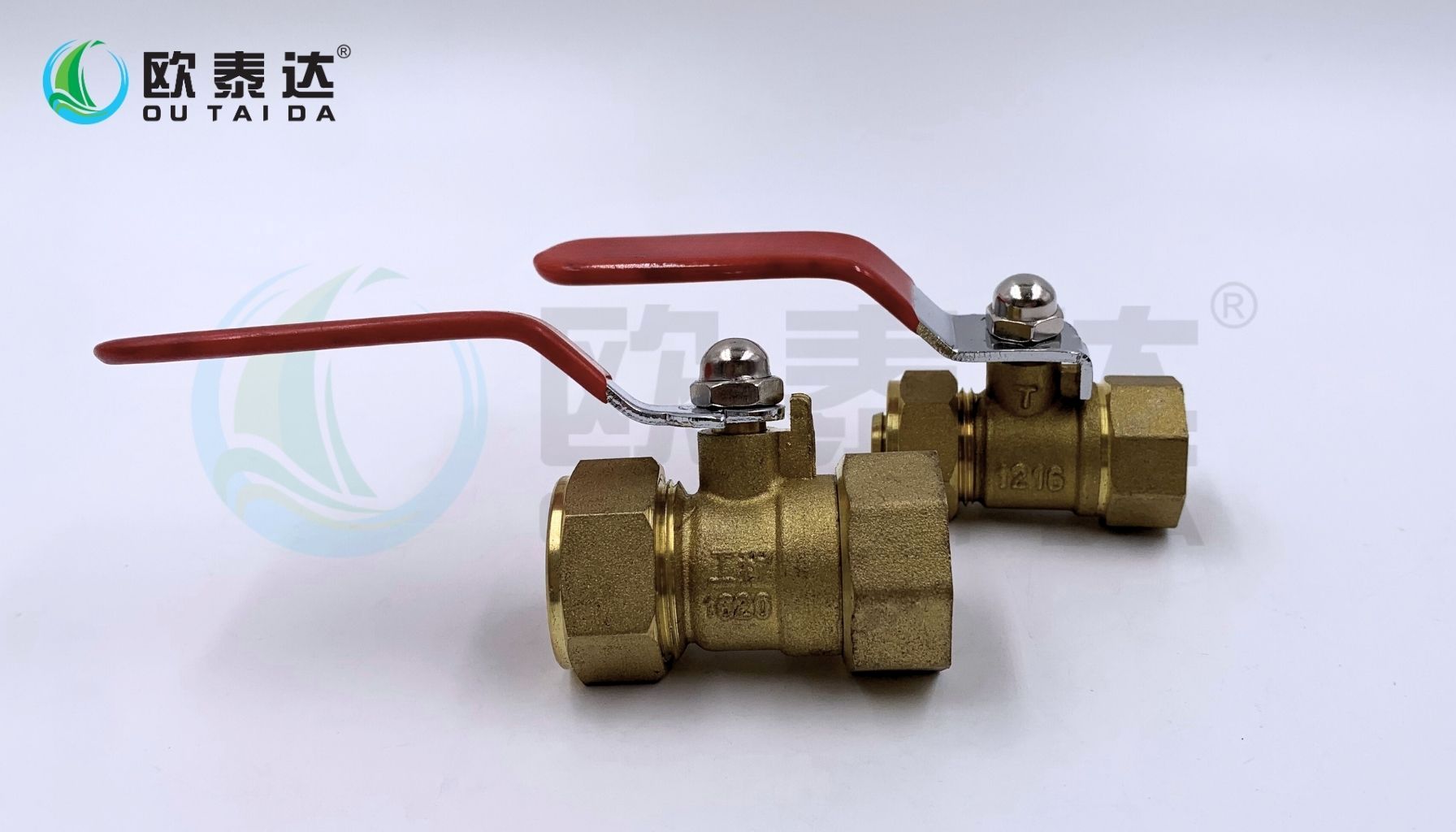 Brass female aluminum-plastic pipe ball valve