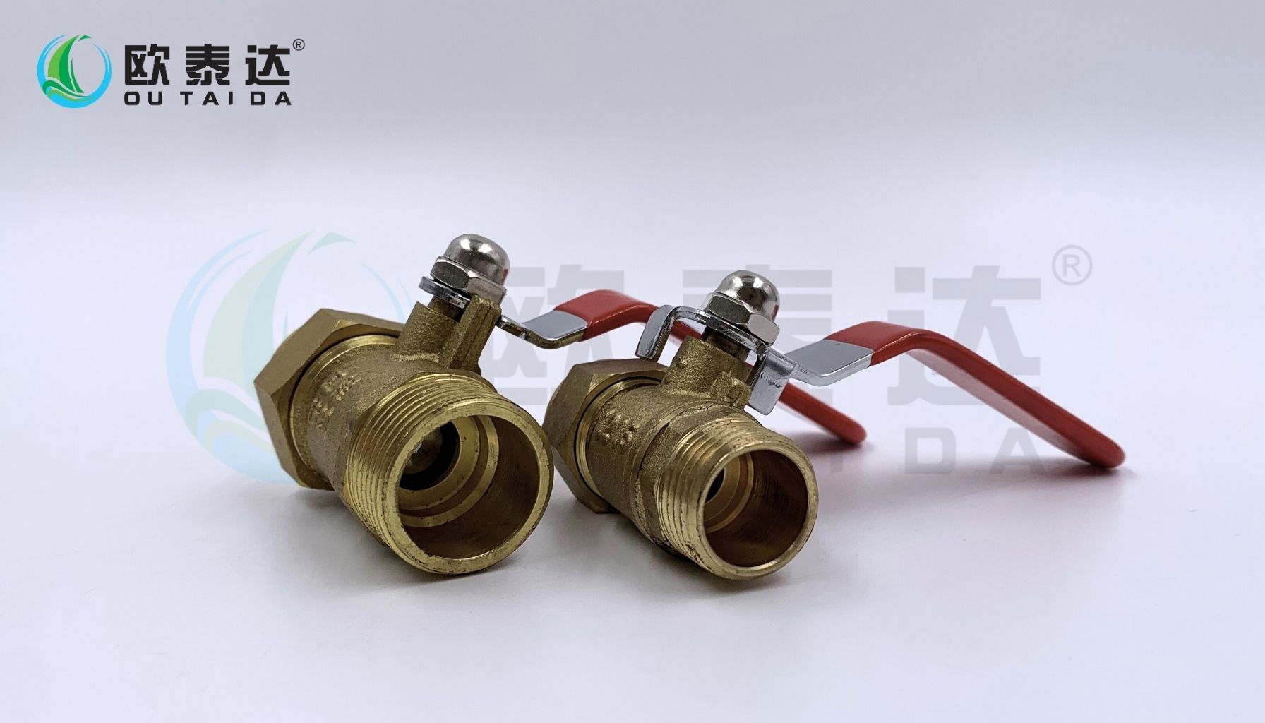 Brass male aluminum-plastic pipe ball valve
