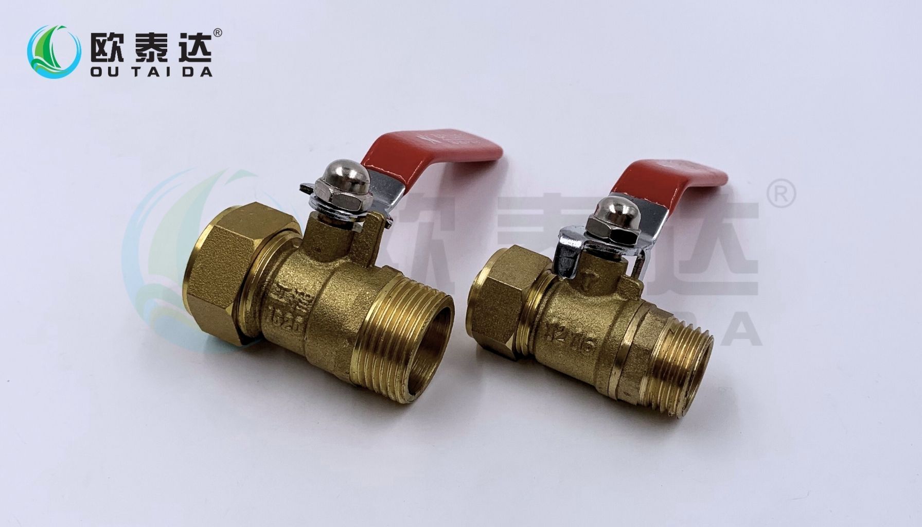 Brass male aluminum-plastic pipe ball valve