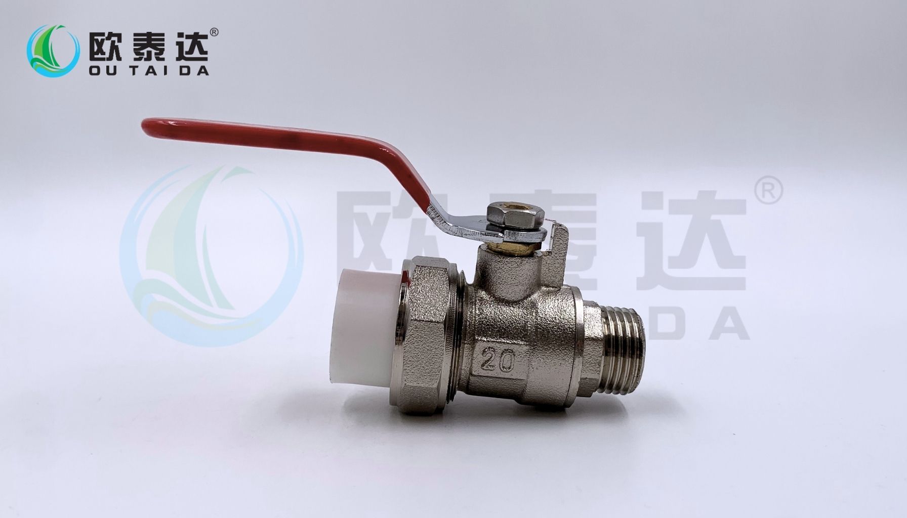 Male-thread single PPR ball valve