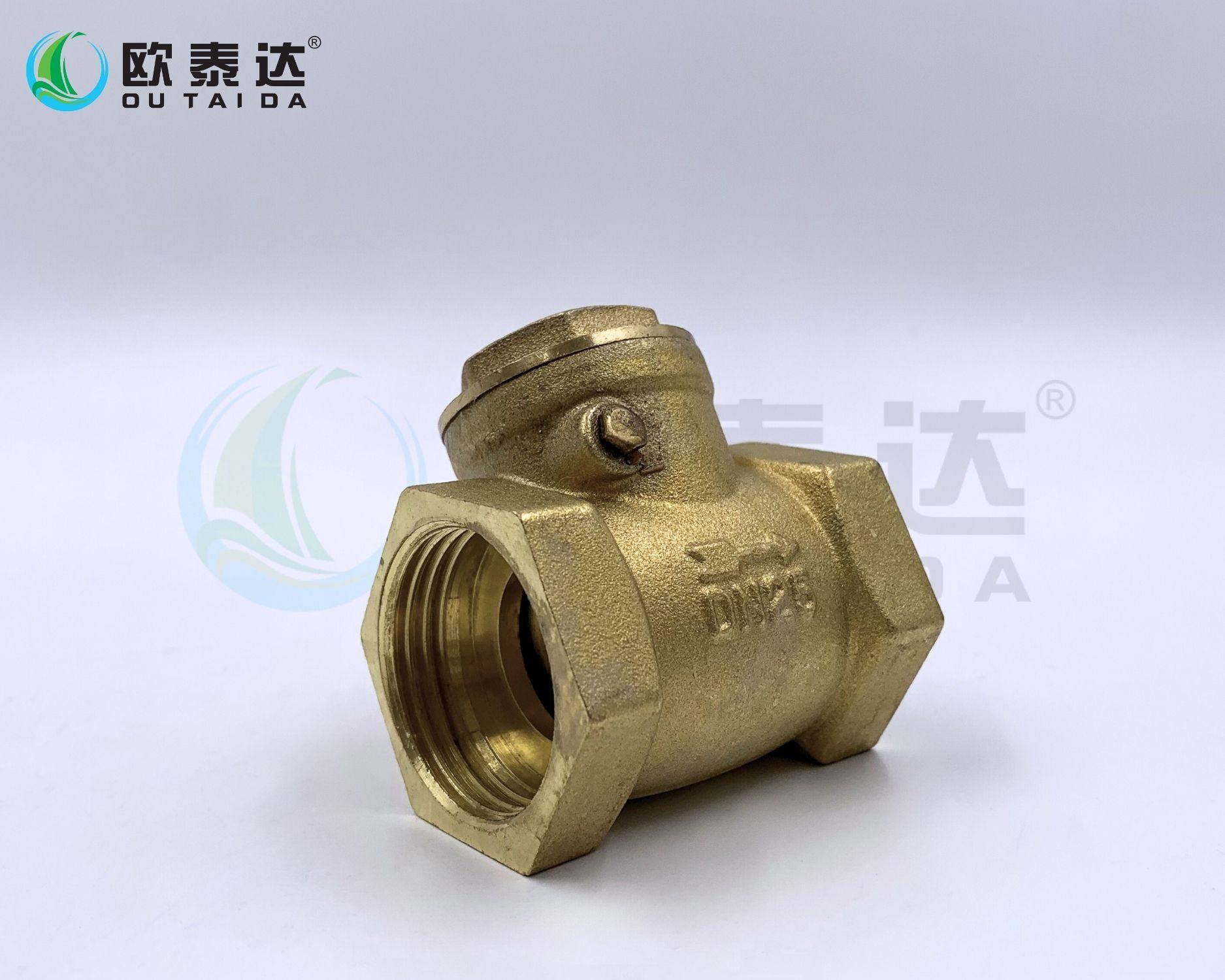 Brass horizontal check valve