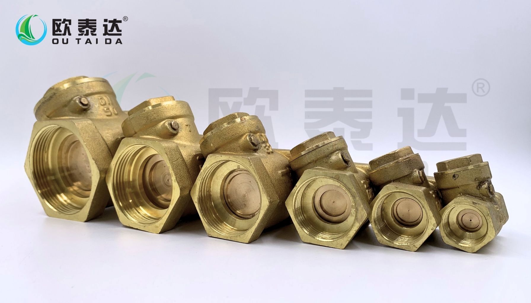 Brass horizontal check valve