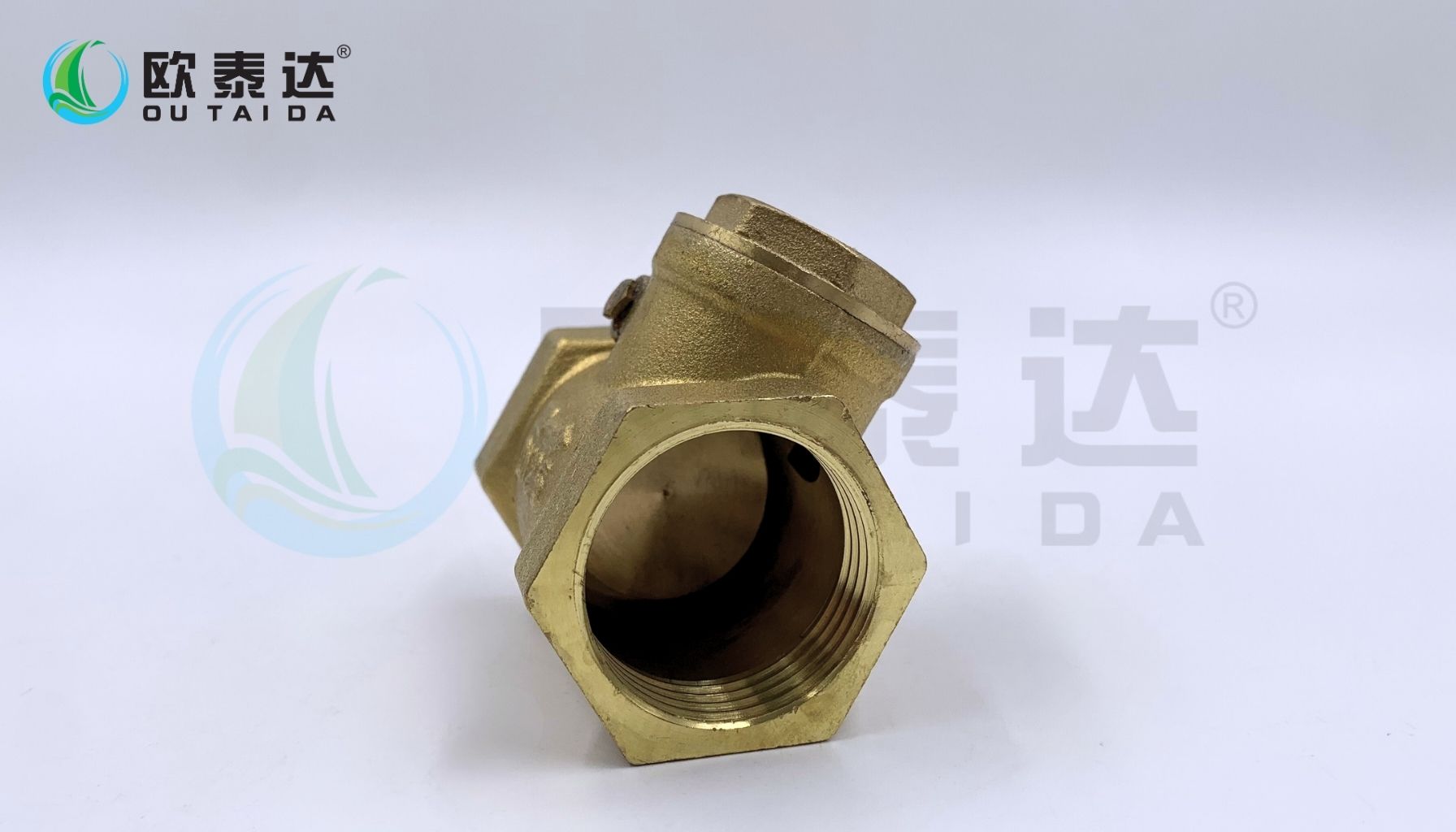 Brass horizontal check valve