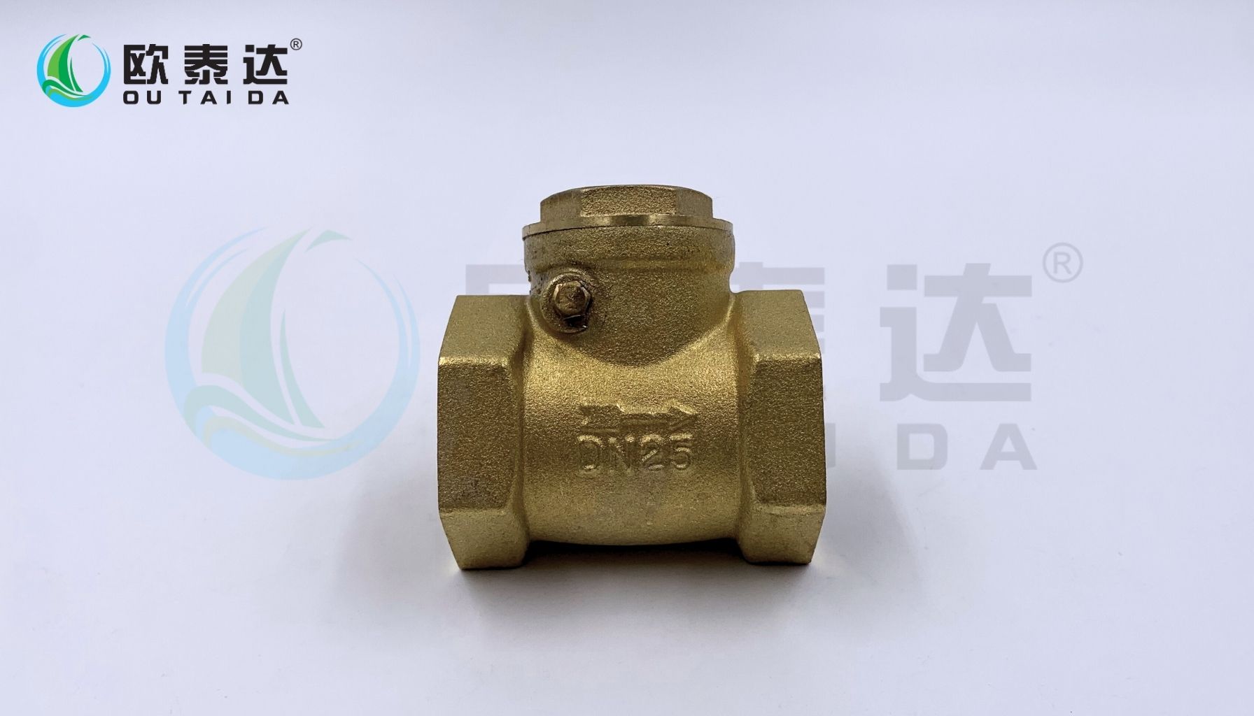 Brass horizontal check valve