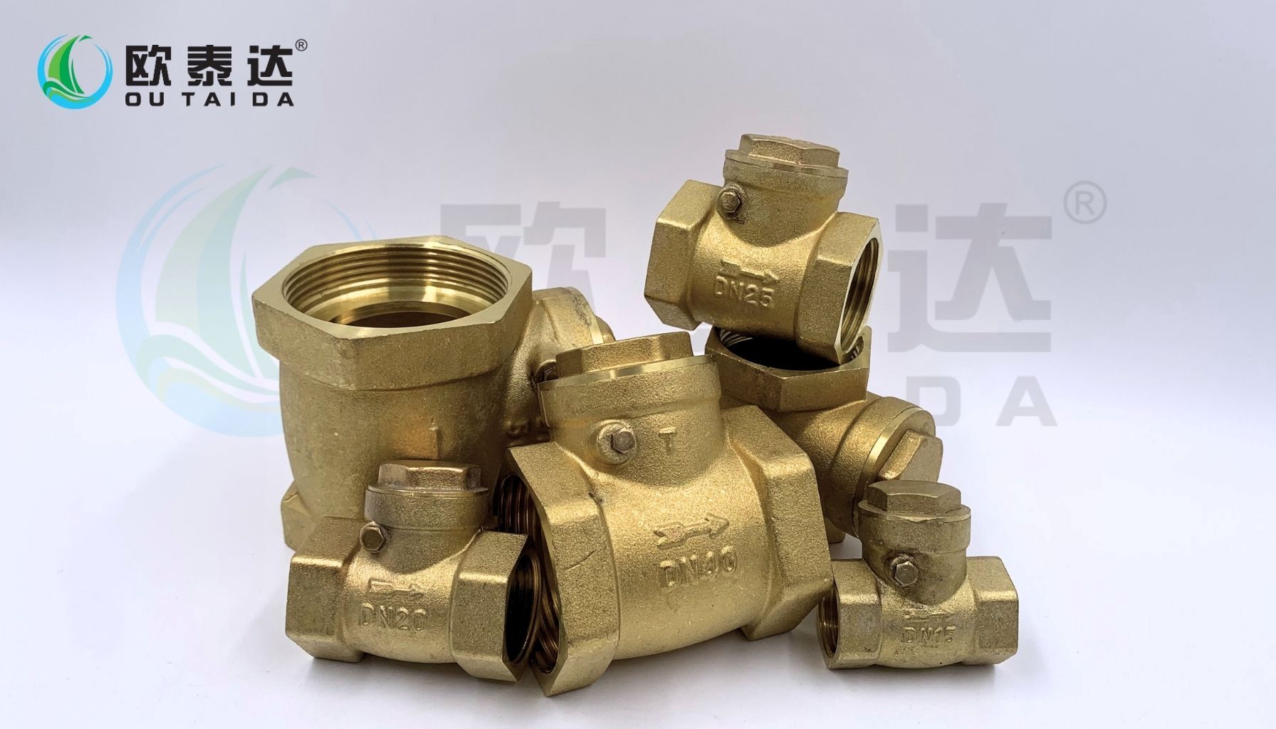 Brass horizontal check valve