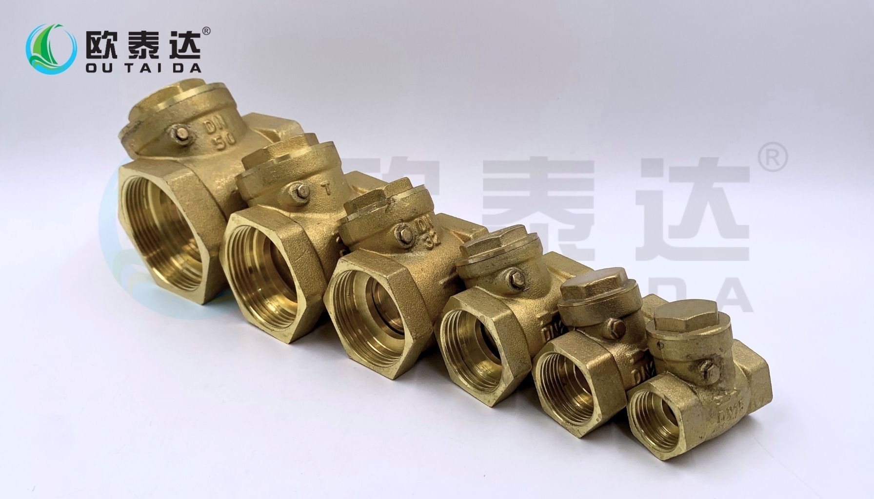 Brass horizontal check valve