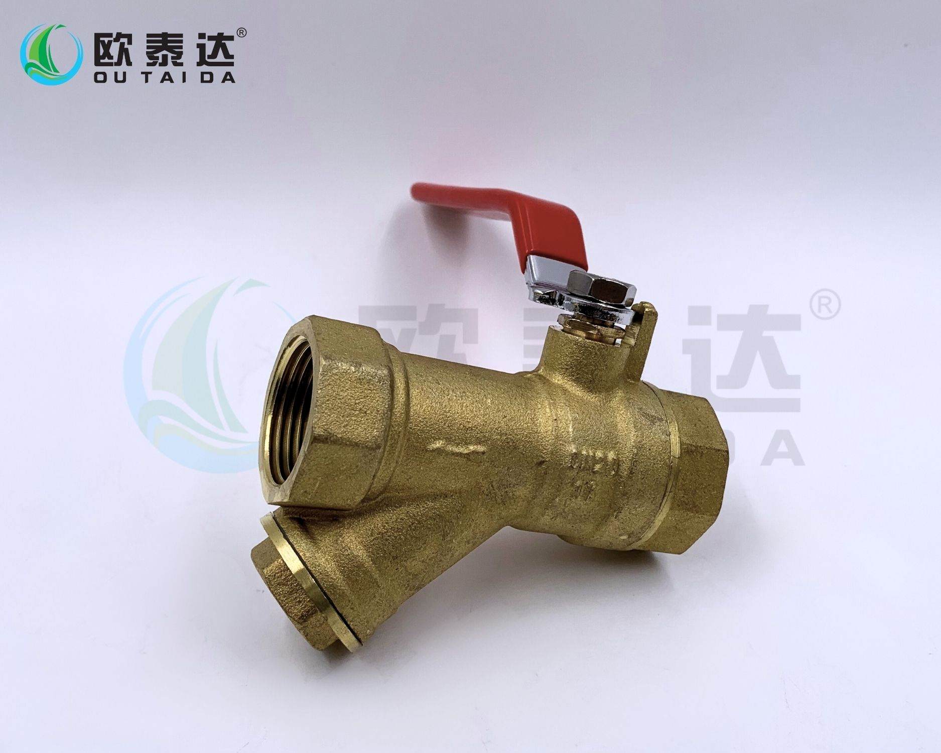 Y-type filter ball valve